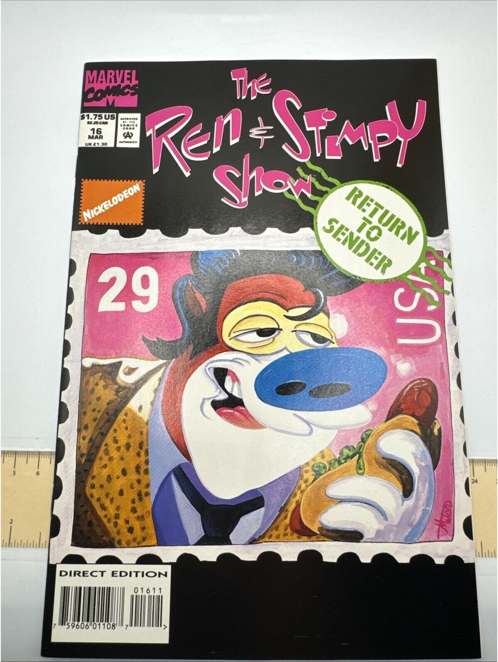 Ren and Stimpy Show #16 1994 Marvel Comic Elvis